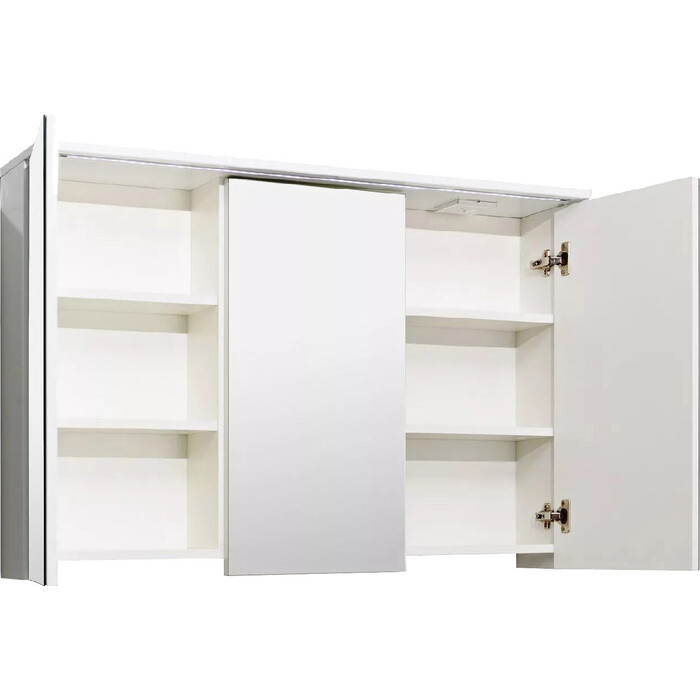 Зеркальный шкаф Runo Лира 105х70 белый