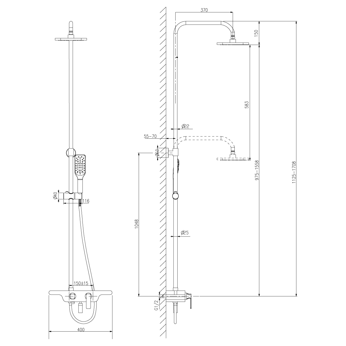 Смеситель Lemark Tropic LM7006C для ванны и душа