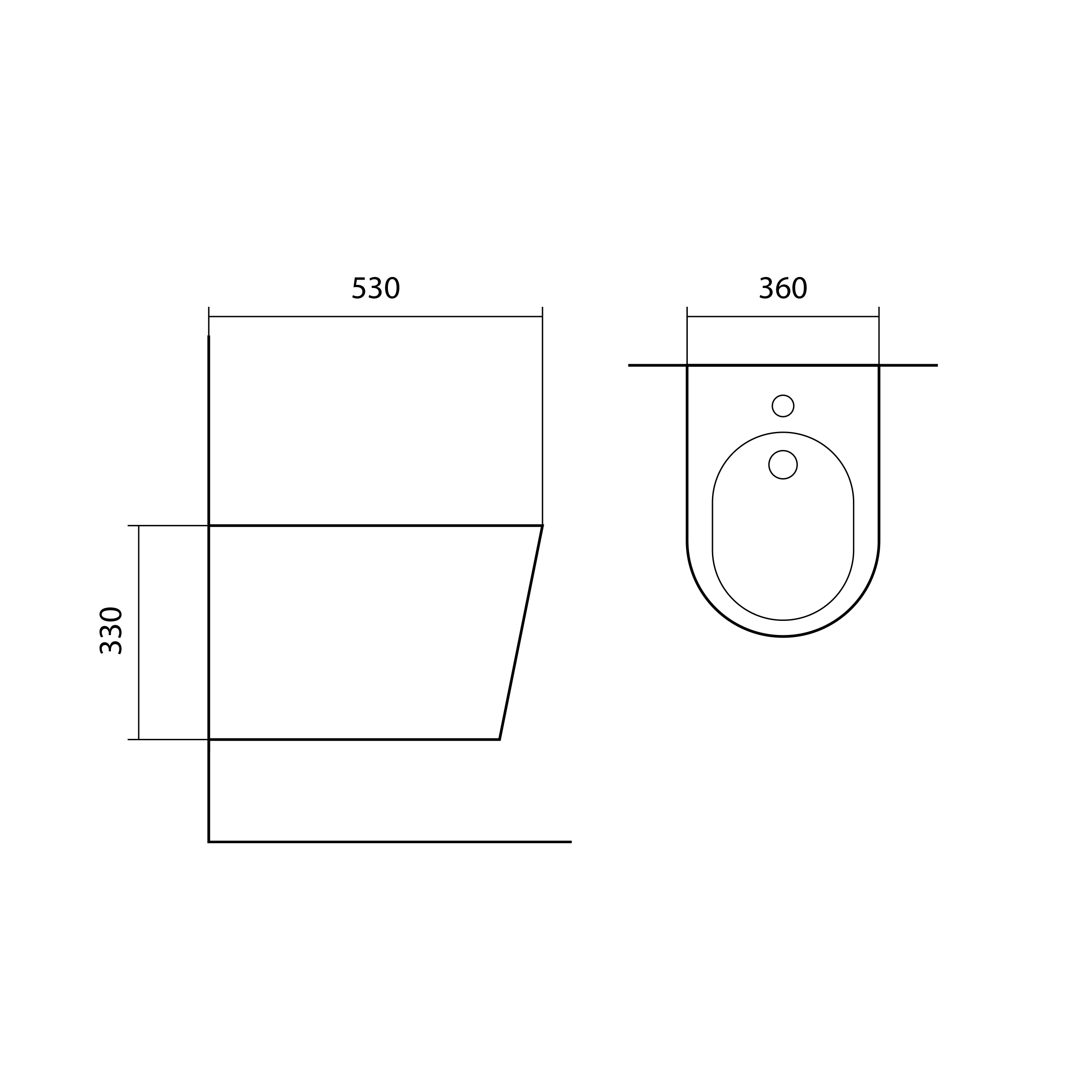 Подвесное биде Aquatek Вега AQ1057-MW белый матовый