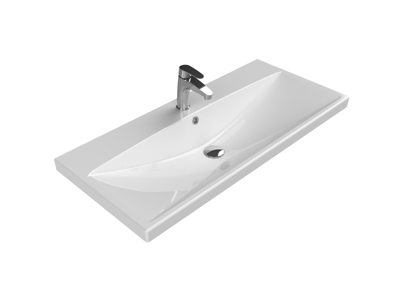 Раковина BelBagno BB-0324-100-LVB накладная