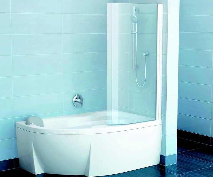 Душевая шторка Ravak EVSK1-75 76P30100Y1 Rosa 140 P