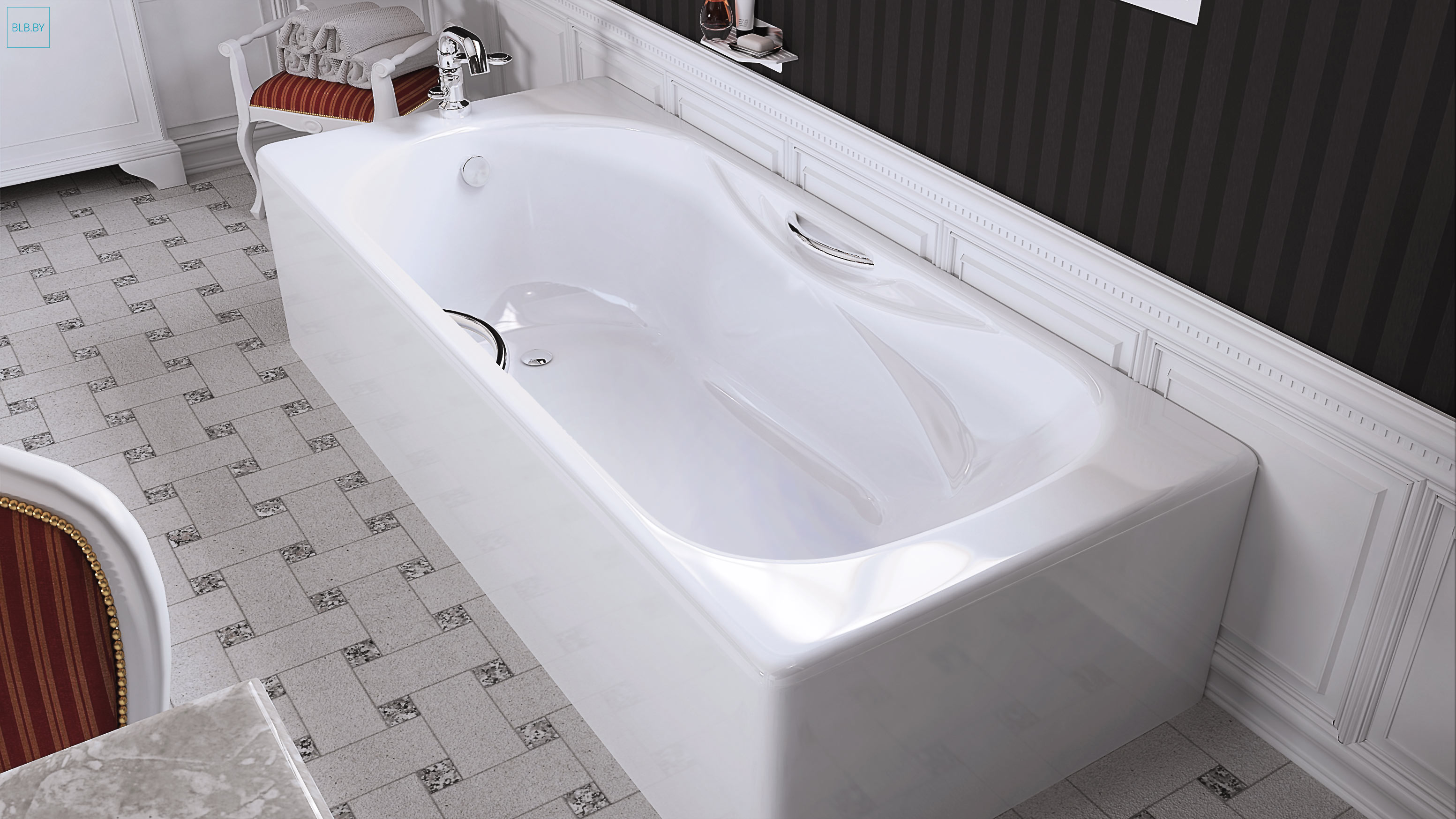 Чугунная ванна BLB Asia F55AT2001R 150x75