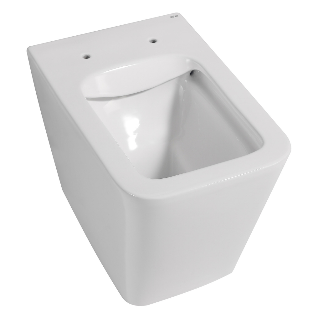 Унитаз Abber Rechteck AC1211 приставной белый, безободковый