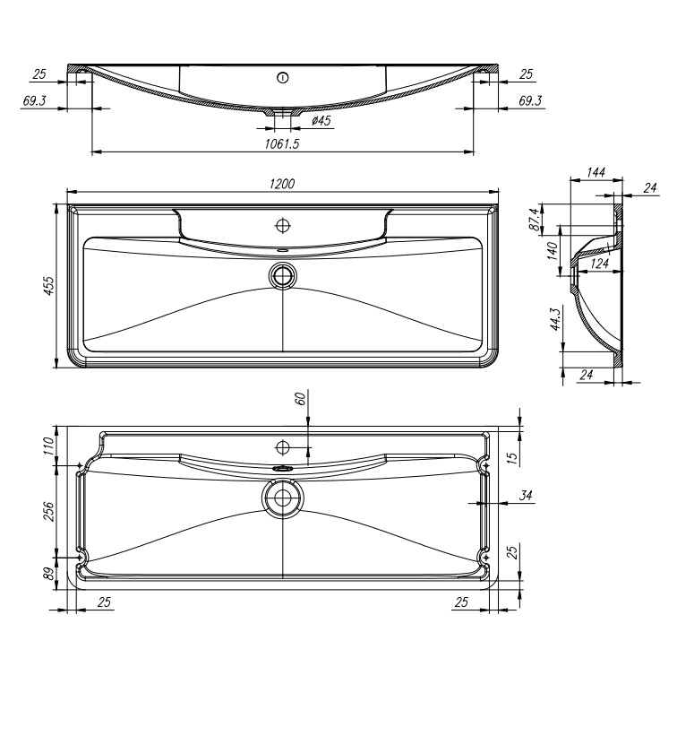 Раковина BelBagno BB1200/455-LV-ART-ALR-NERO накладная