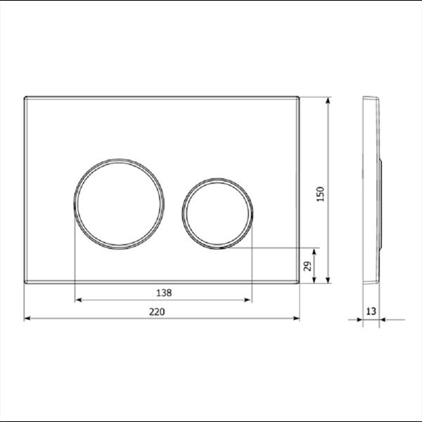Кнопка смыва Lavinia Boho Relfix 38050804