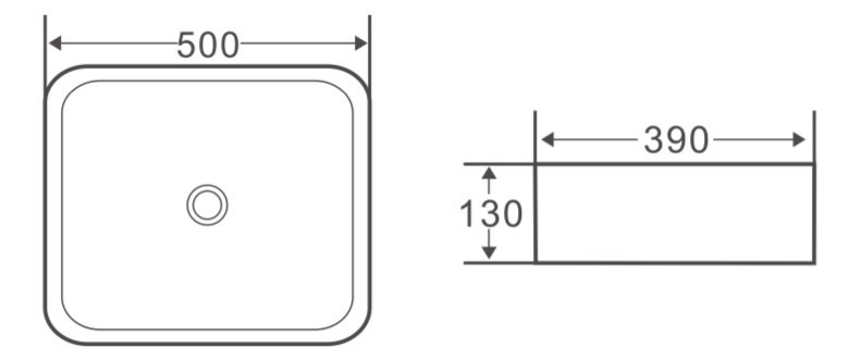 Раковина накладная BelBagno BB1304
