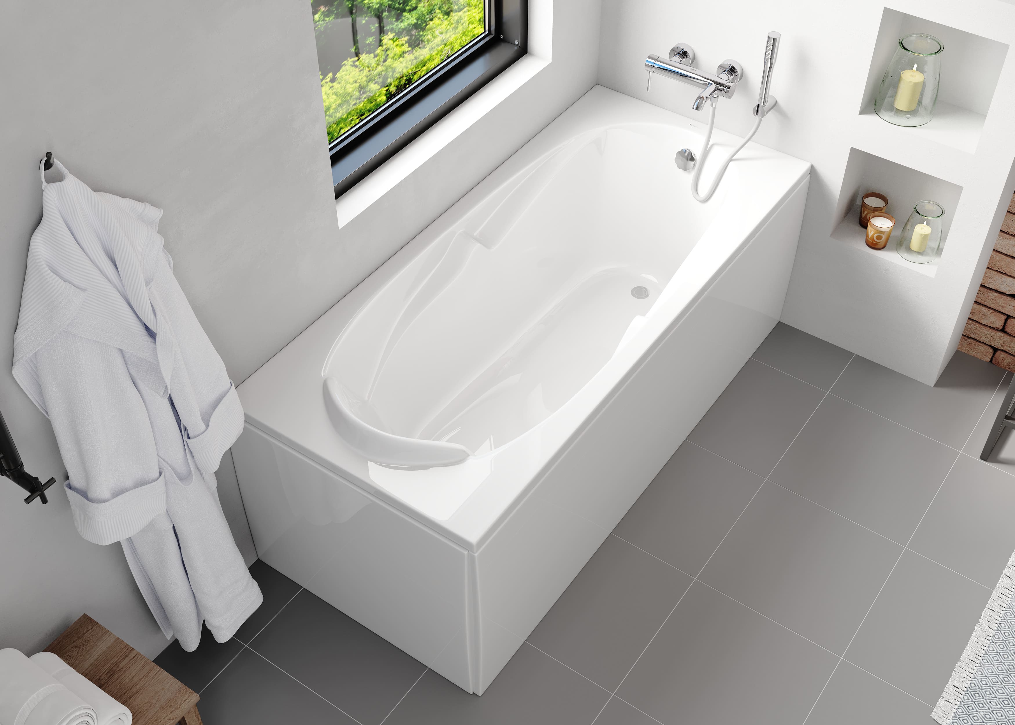 Акриловая ванна VAGNERPLAST Kleopatra VPBA167KLE2X-04 160х70