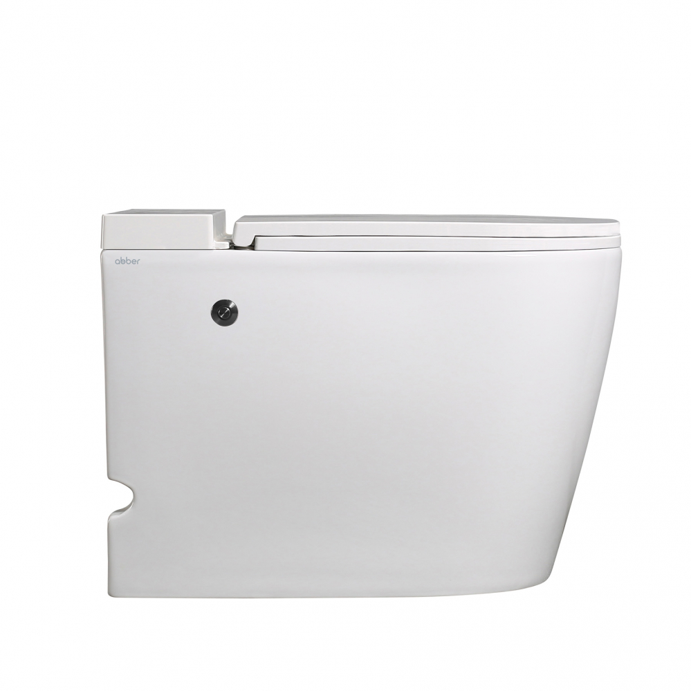 Унитаз Abber Bequem AC1114P приставной белый с импульсным смывом