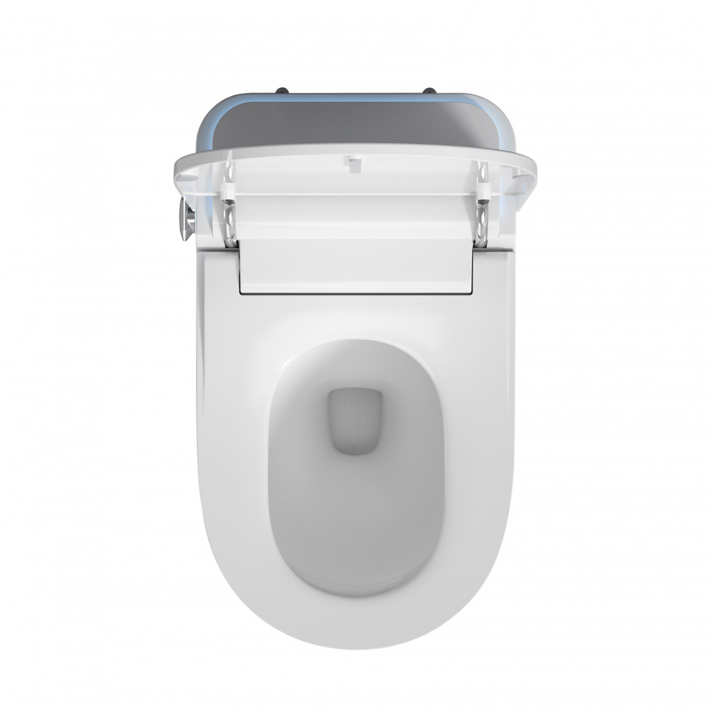 Электронный унитаз-биде Abber Bequem AC1117S приставной белый