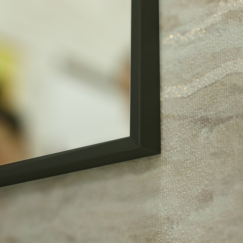 Зеркало в алюминиевой раме BelBagno 80х100 Nero