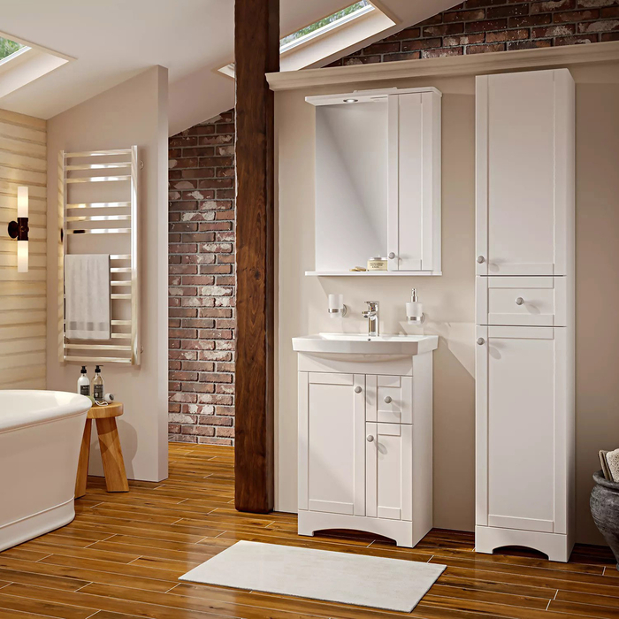 Пенал Runo Мерида 35х175 правый, белый