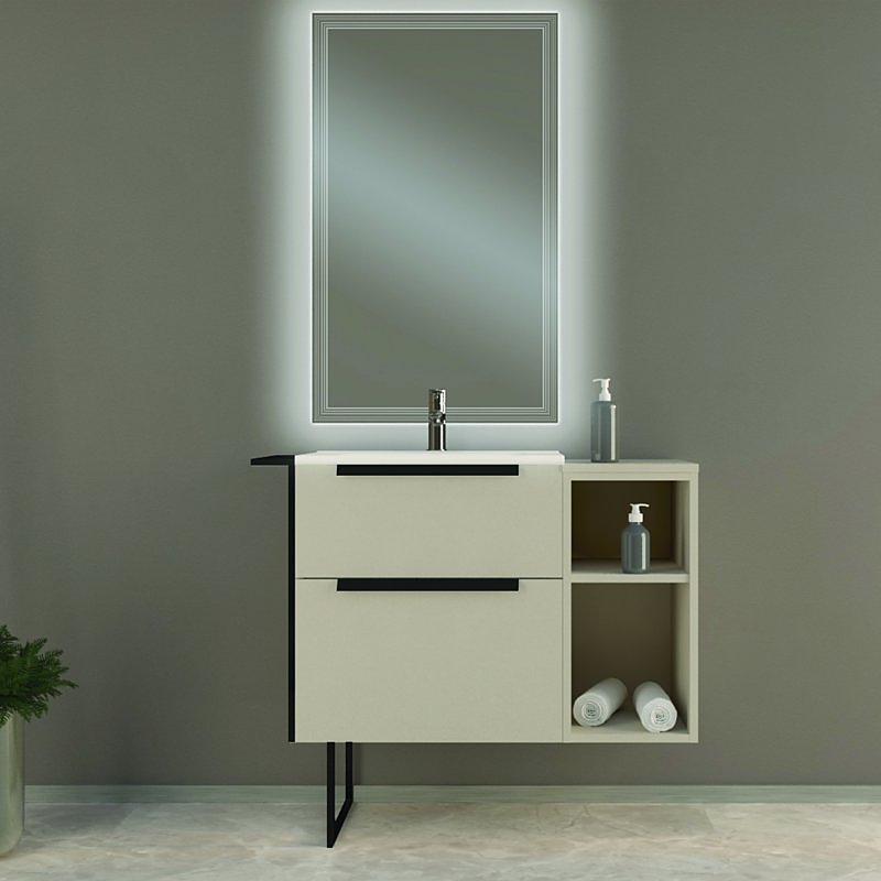 Тумба под раковину Cezares URBAN 74 55159 Spatolato bianco