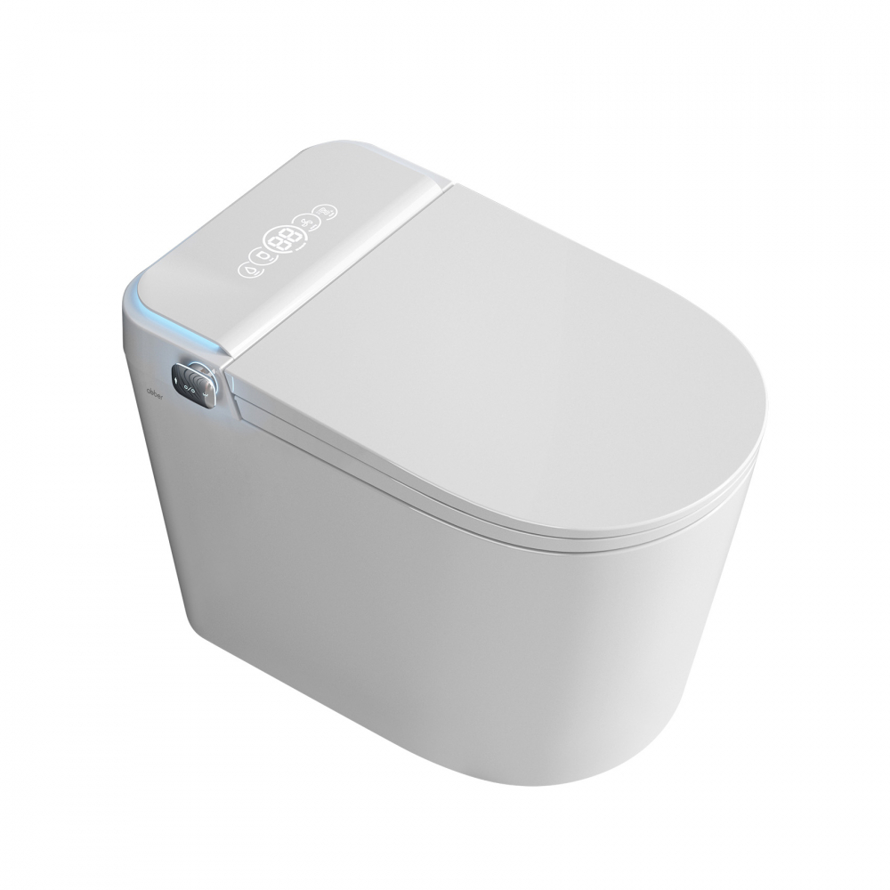 Электронный унитаз-биде Abber Bequem AC1117S приставной белый