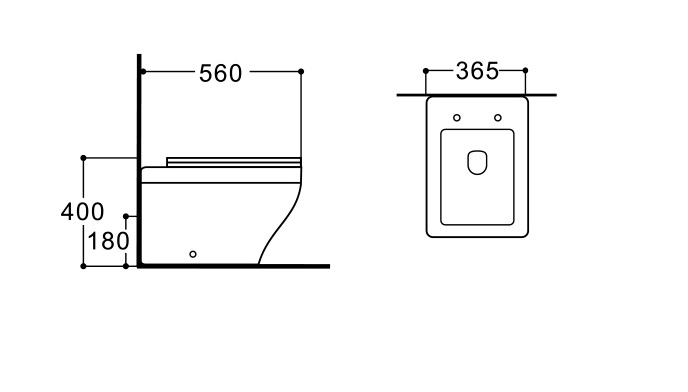 Унитаз приставной Aquatek Амадео AQ1964-00 с сиденьем Soft Close
