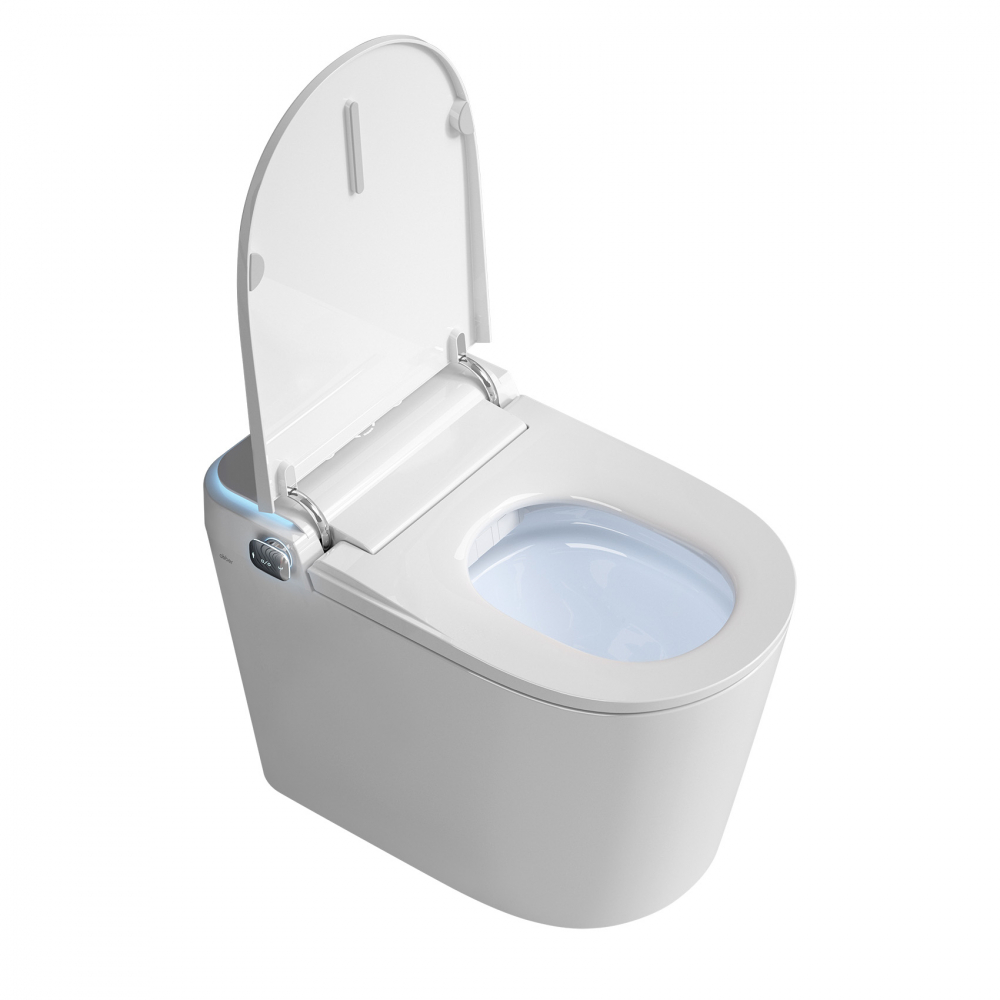 Электронный унитаз-биде Abber Bequem AC1117S приставной белый