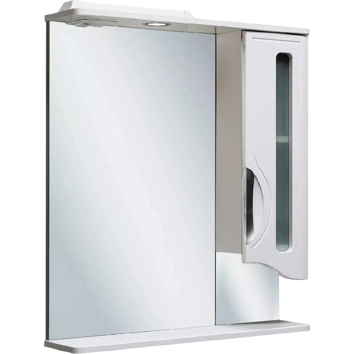Зеркальный шкаф Runo Толедо 65х80 правый, белый