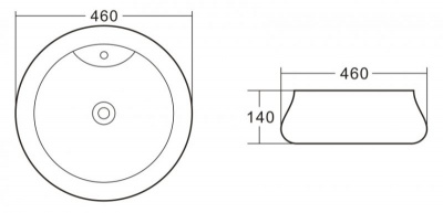 Раковина накладная BelBagno BB1398