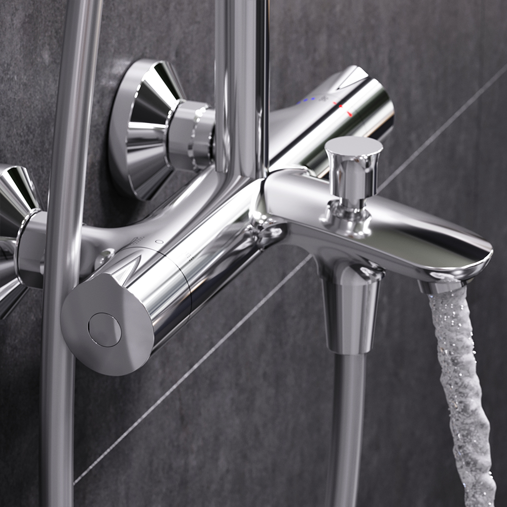 Душевая система AM.PM Like ShowerSpot с термостатом