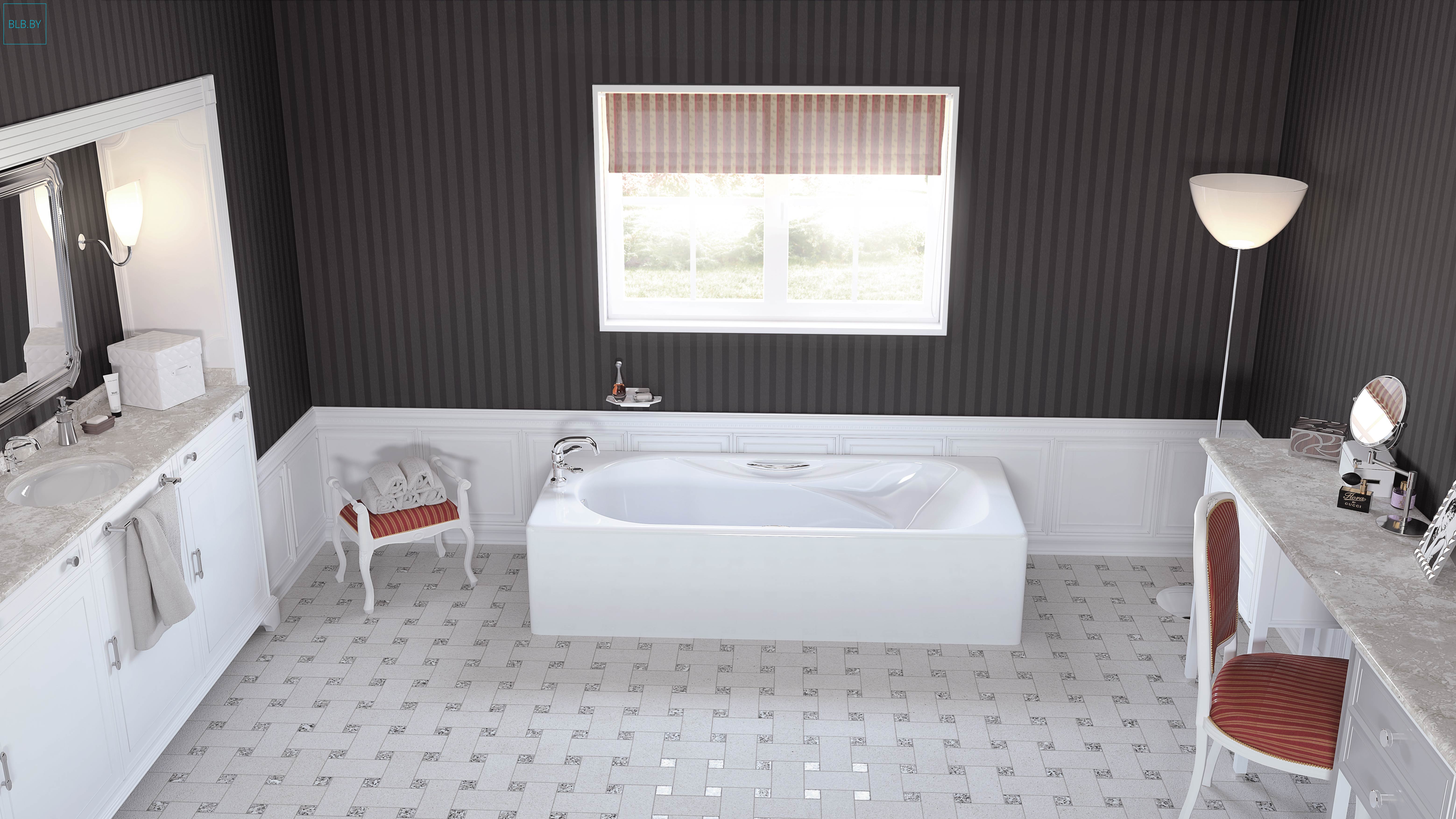 Чугунная ванна BLB Asia F55AT2001RN 150x75