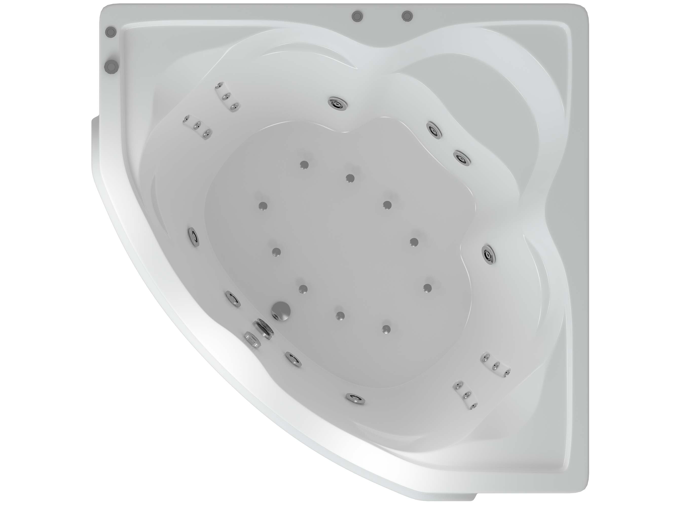 Акриловая ванна Aquatek Сириус SIR164-0000002 164х164 см с фронтальным экраном