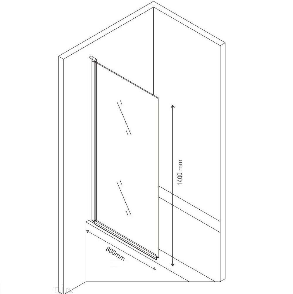 Душевая шторка Berges River 065001 80