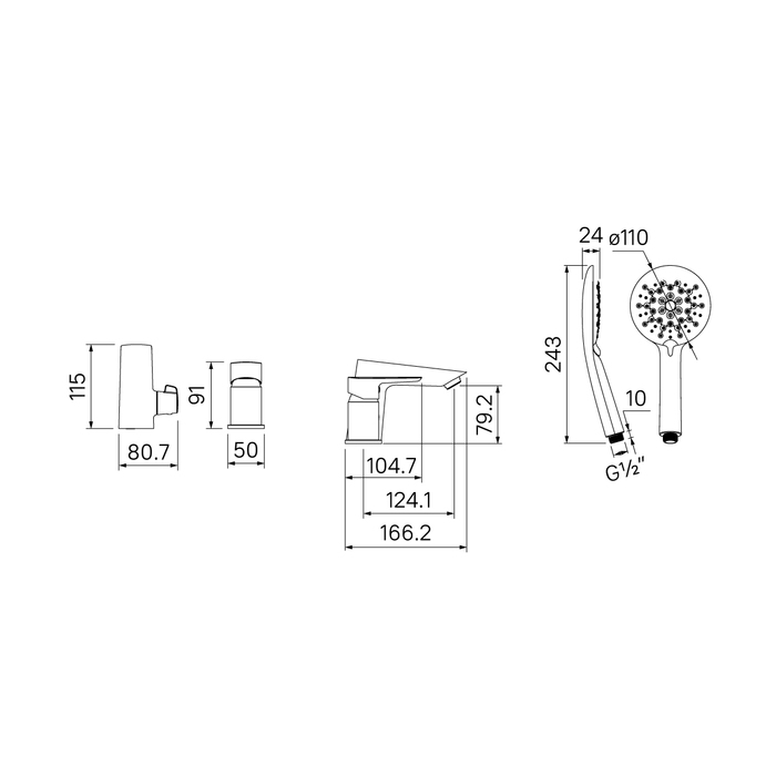 Смеситель для ванны Iddis Cloud CLOSB30i07