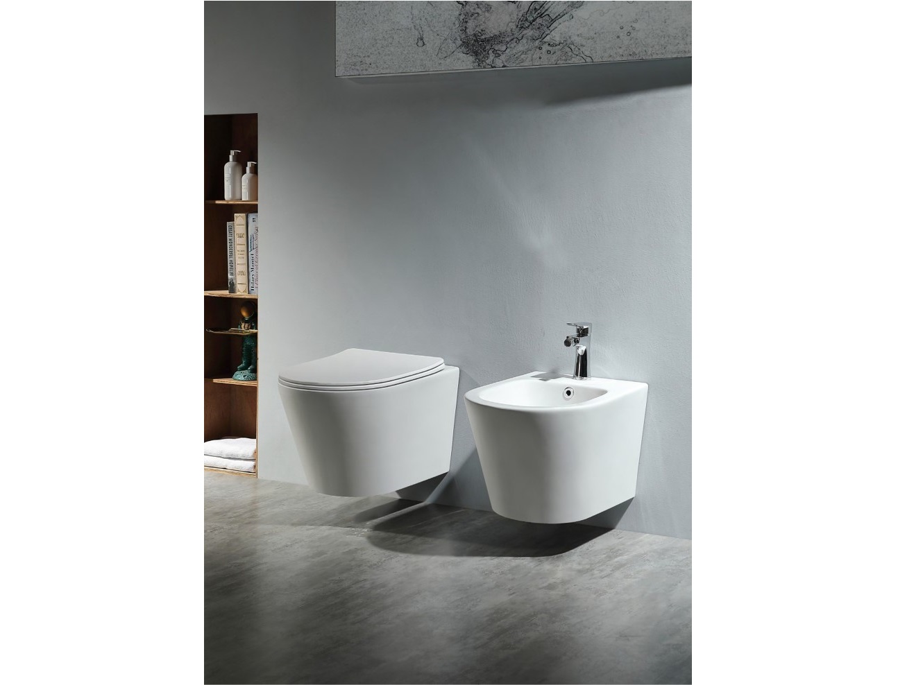 Подвесное биде Aquatek Вега AQ1057-MW белый матовый