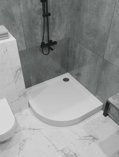 Поддон для душа 1Marka Flat 01фл9090чкК, 90х90 см