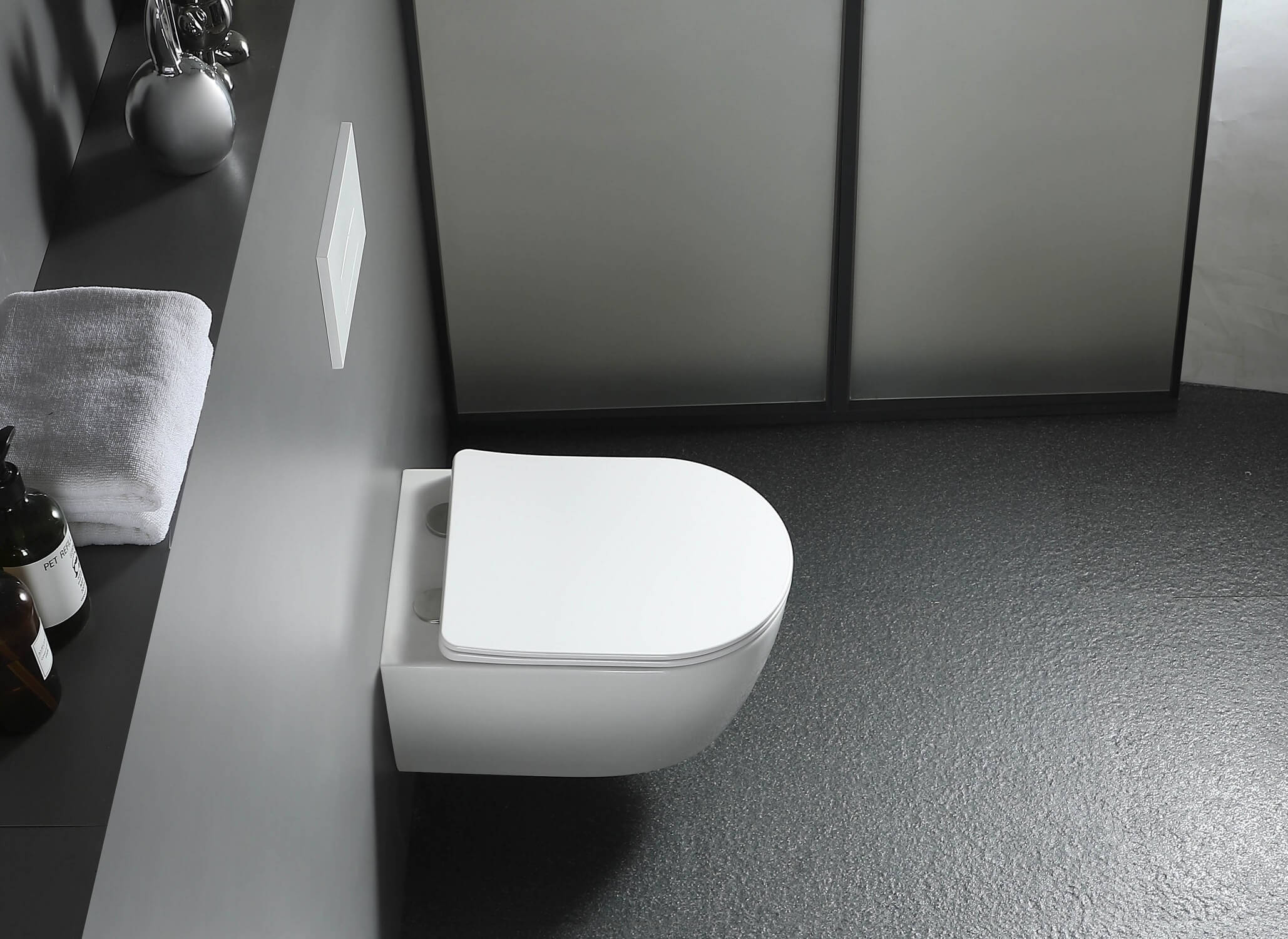 Унитаз подвесной безободковый Aquatek Европа AQ1900T-00 с сиденьем Soft Close