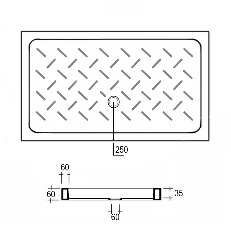 Поддон для душа RGW CR-128 19170382-01 80х120