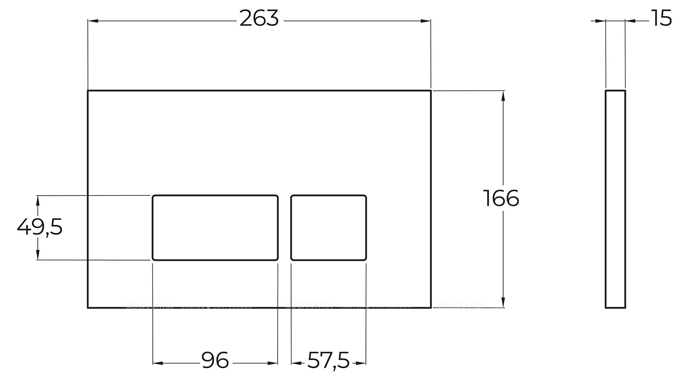 Инсталляция для подвесного унитаза BelBagno BB026/BB042BL с панелью смыва