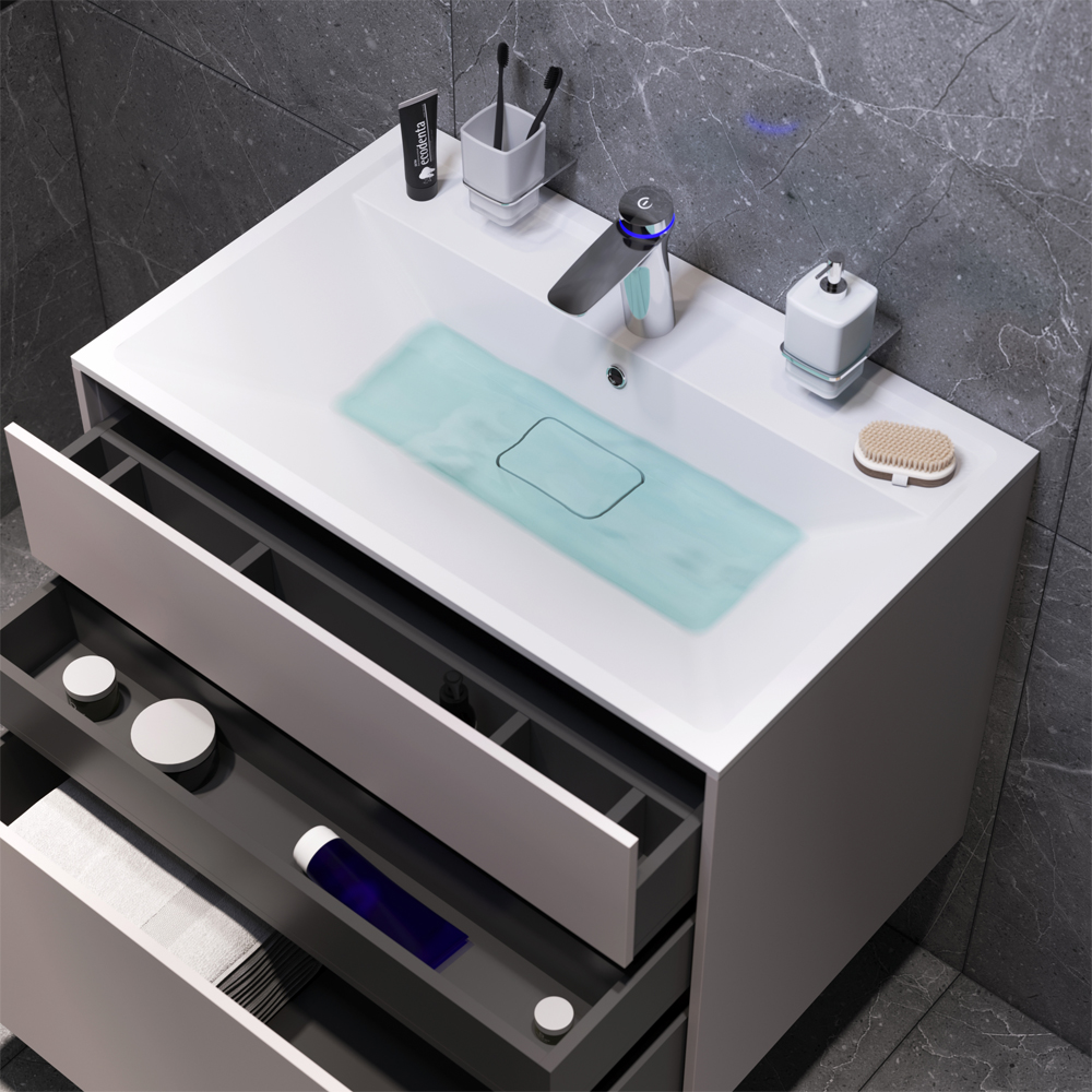 Мебель для ванной подвесная AM.PM Inspire V2.0 80 см элегантный серый