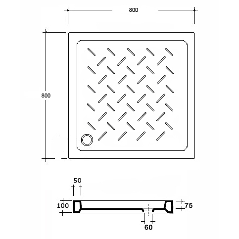 Поддон для душа RGW CR-088 19170188-01 80х80