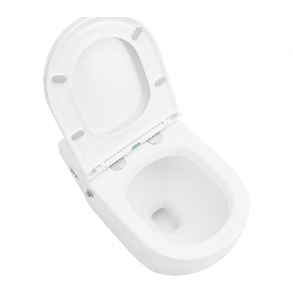 Унитаз Abber Bequem AC1115P приставной белый с импульсным смывом