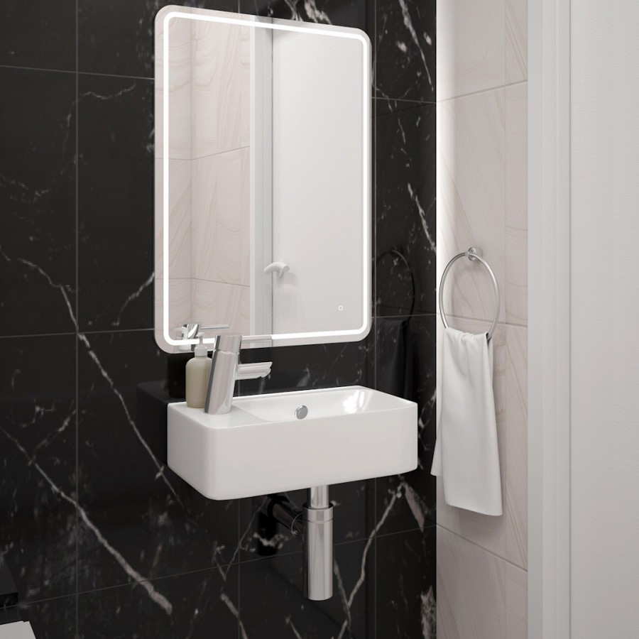 Раковина подвесная Alpen Normal ALP2450901 45 см левая