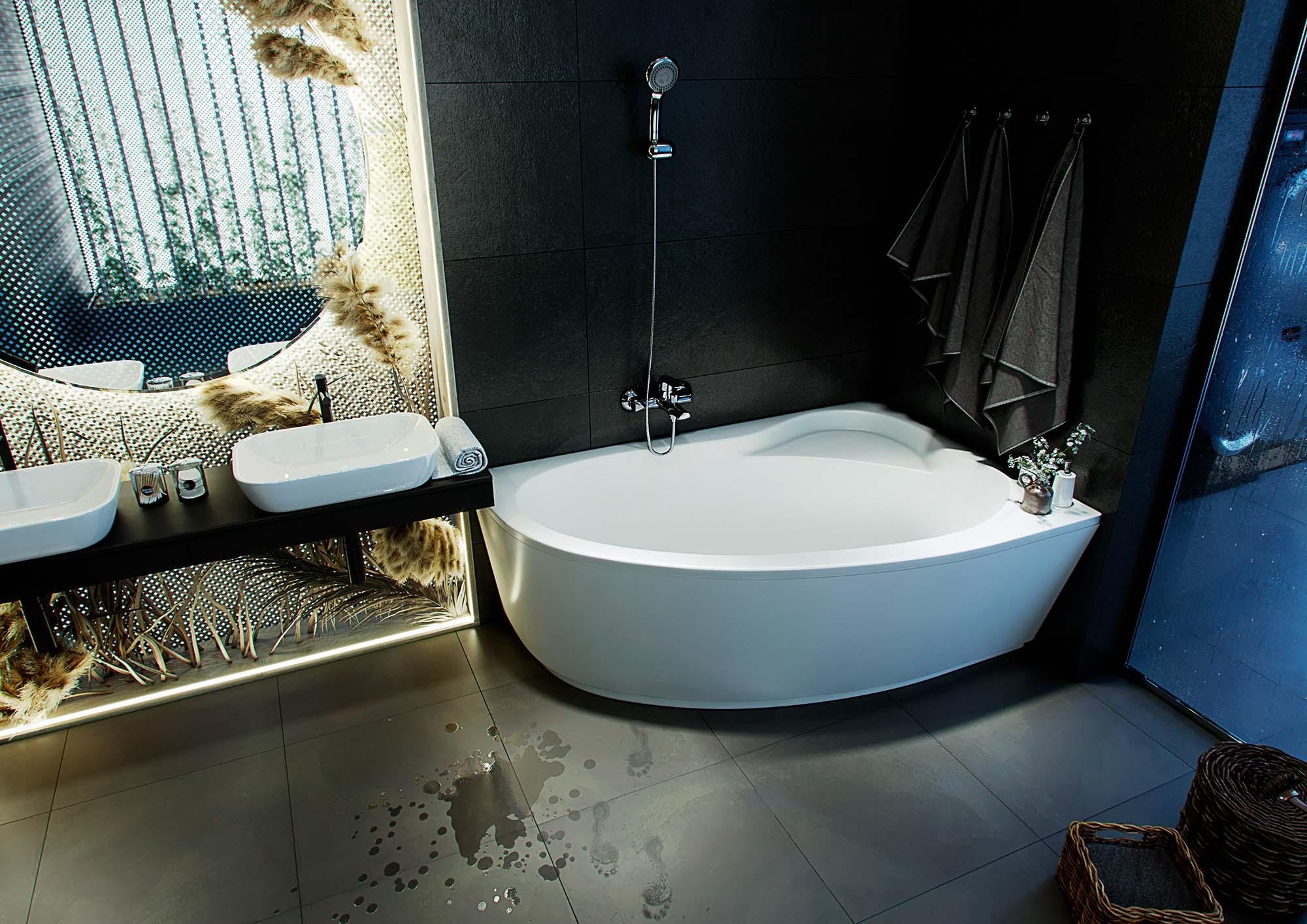 Акриловая ванна Aquatek Фиджи FID170-0000005 170х110 см правая с фронтальным