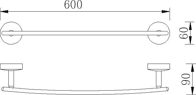 ПолотенцедержательRush Fiji 60 см FI18531