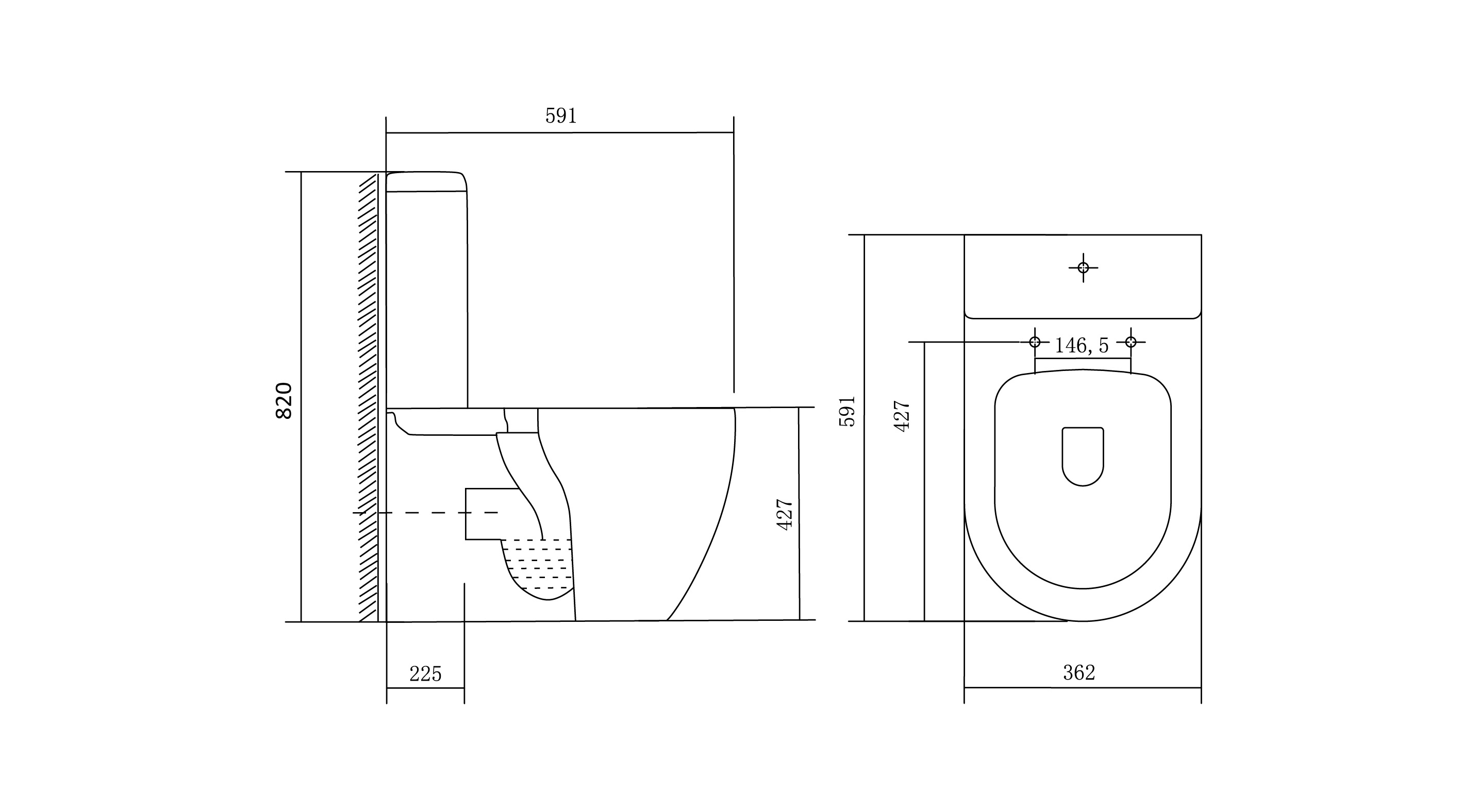Унитаз-компакт Aquatek Оберон AQ1273S-00 с сиденьем Soft Close