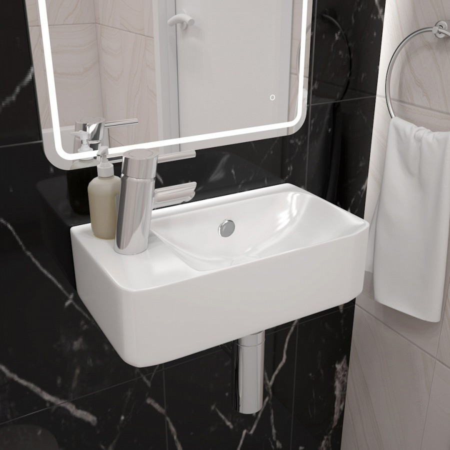 Раковина подвесная Alpen Normal ALP2450901 45 см левая