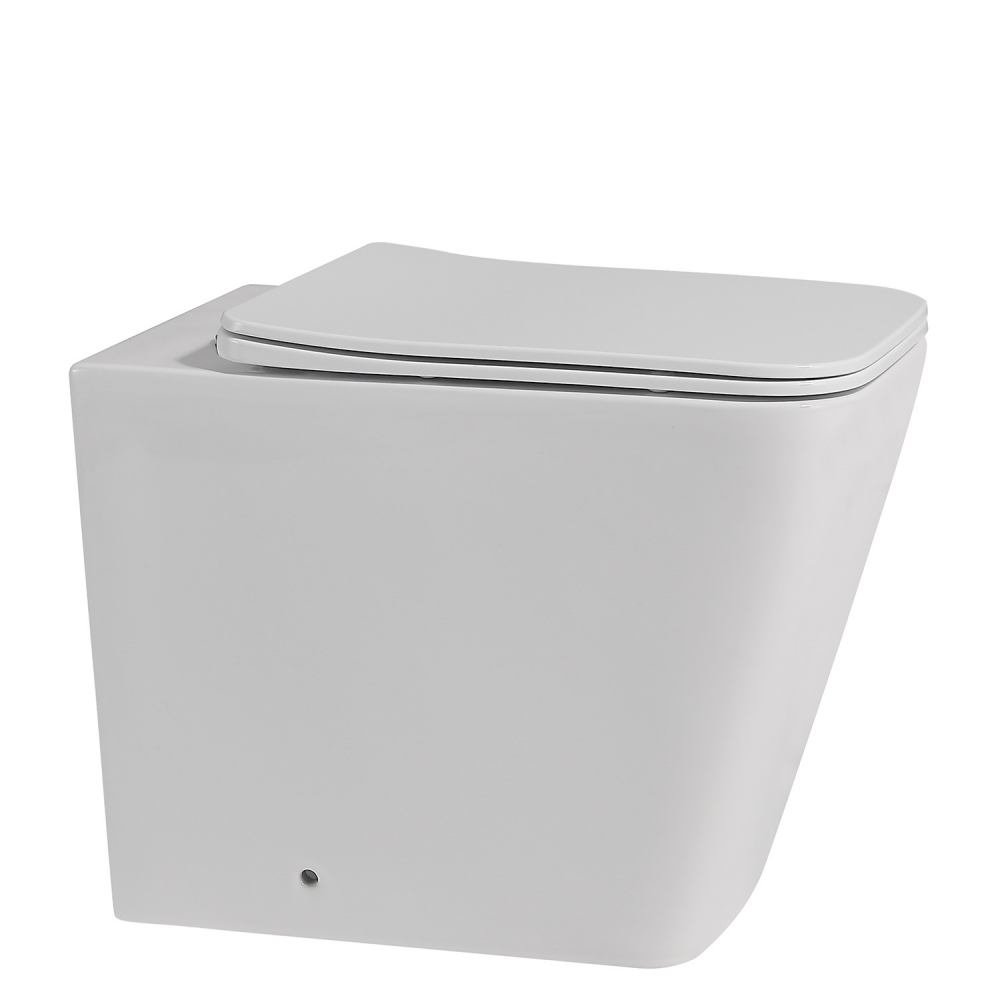 Унитаз Abber Rechteck AC1211 приставной белый, безободковый