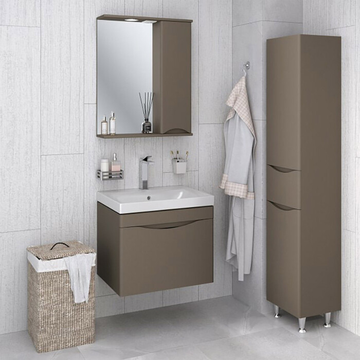 Пенал Runo Афина 35х175 правый, бежевый