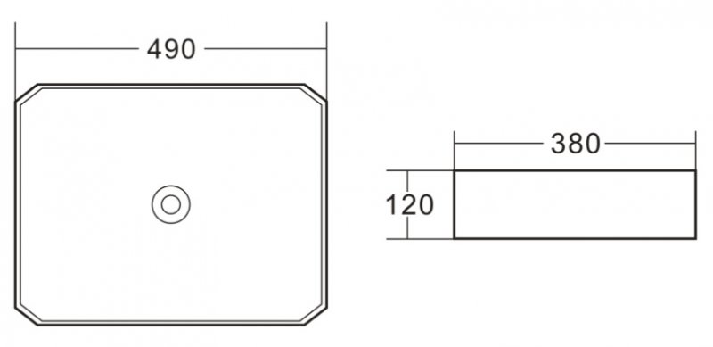 Раковина накладная BelBagno BB1386