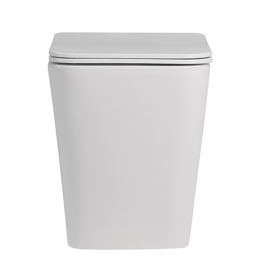 Унитаз Abber Rechteck AC1211 приставной белый, безободковый