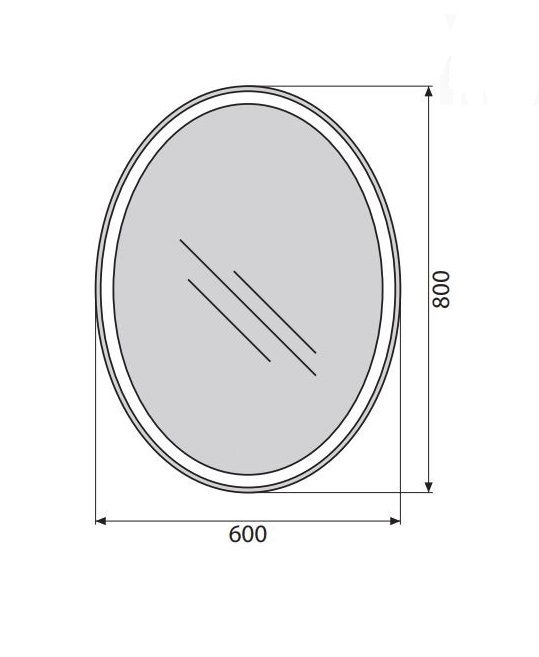 Зеркало BelBagno SPC-VST 60х80