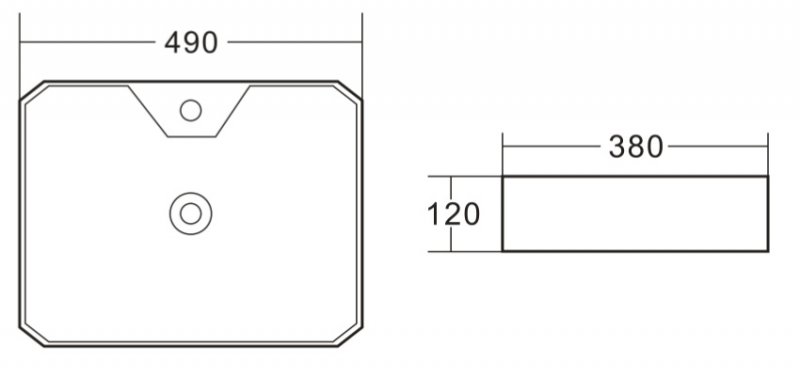 Раковина накладная BelBagno BB1387