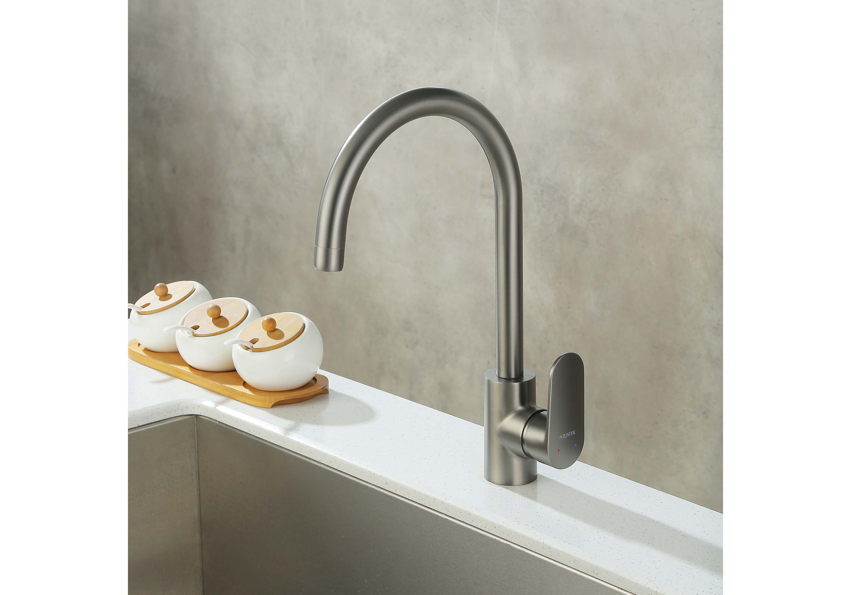 Смеситель Aquatek Ника AQ1882BGM для кухни