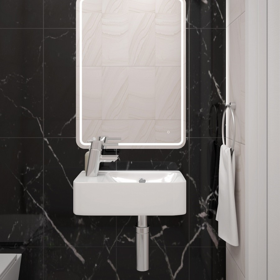 Раковина подвесная Alpen Normal ALP2450901 45 см левая