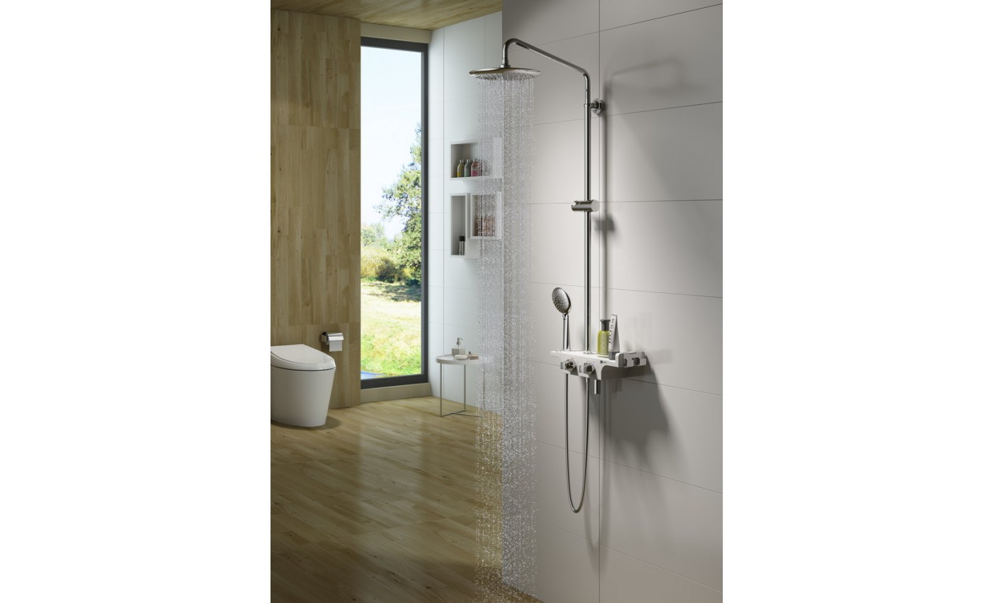 Смеситель Lemark Tropic LM7008С для ванны и душа, термостатический
