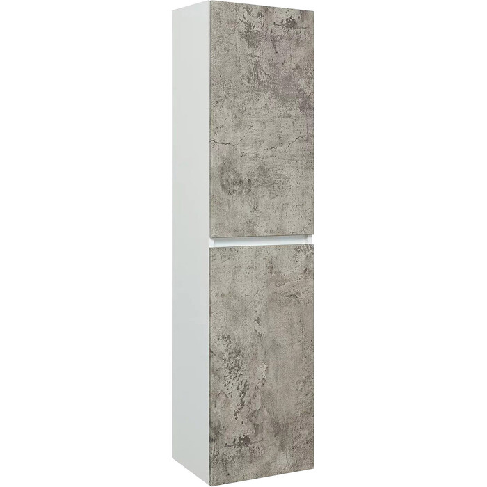 Пенал Runo Манхэттен 35х150 белый/серый бетон