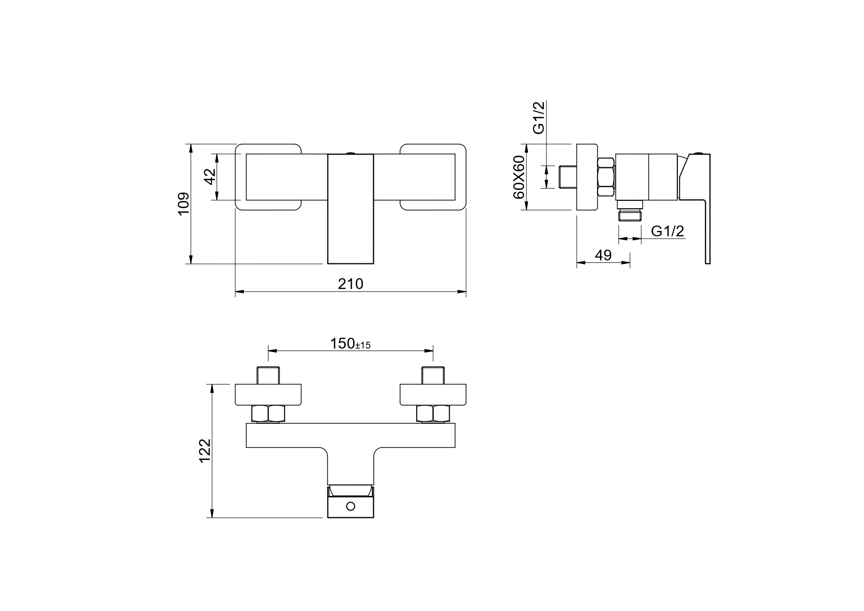 Смеситель Aquatek Либра AQ1660CR для душа